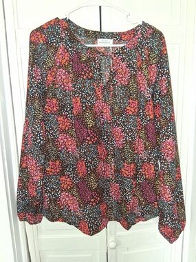 Emily Wonder Floral Long-Sleeve Blouse - Pink Multi